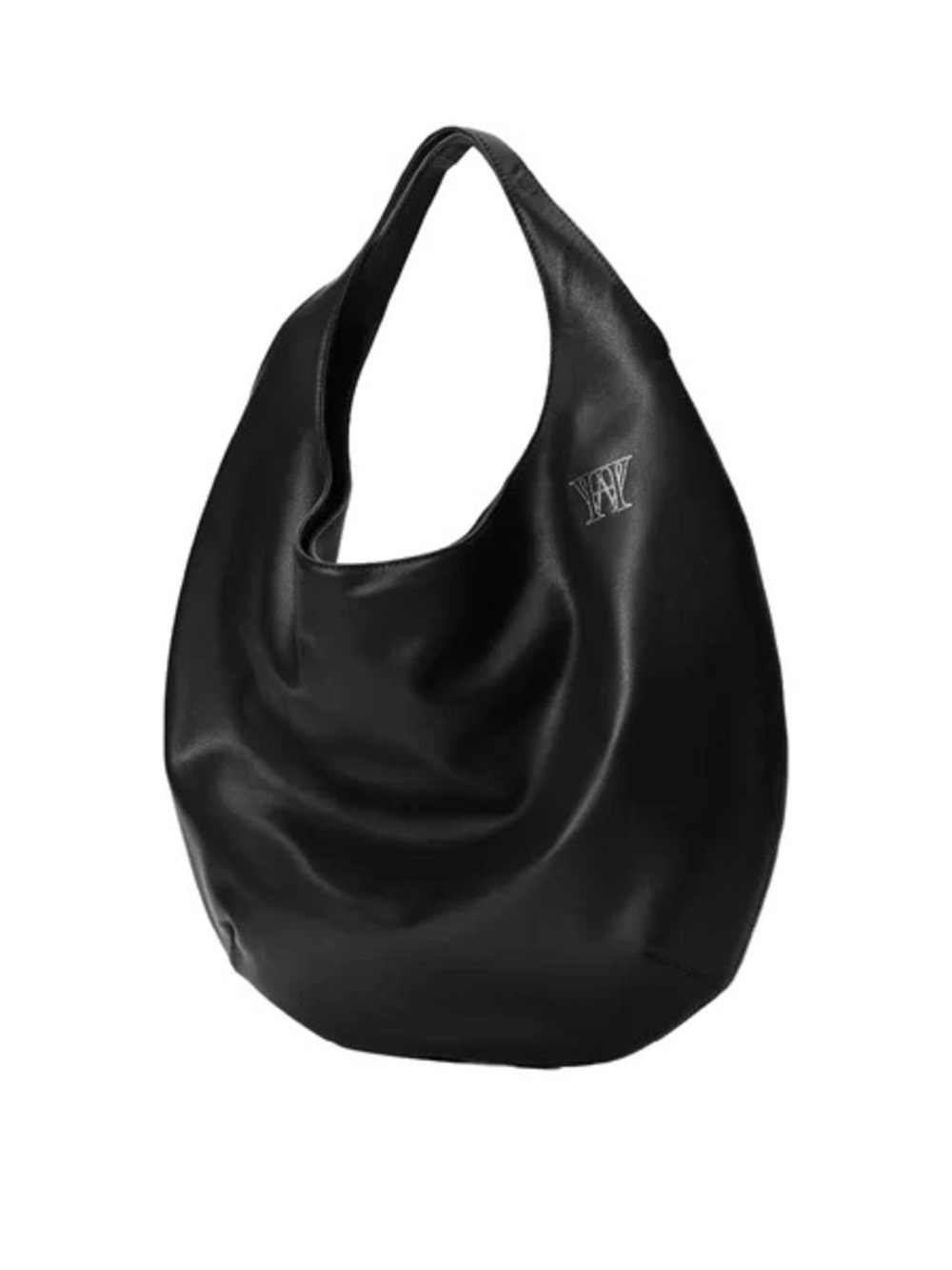 HANWEN NEW YORK Matte Black Calfskin Aouda Sack Shoulder Bag w/ Dust Bag VGUC